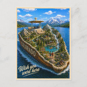 Colorado Wish You Were Here Statserie Vykort