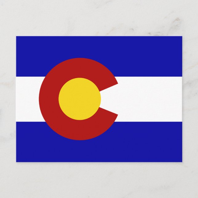 Coloradoflagga Vykort (Framsida)