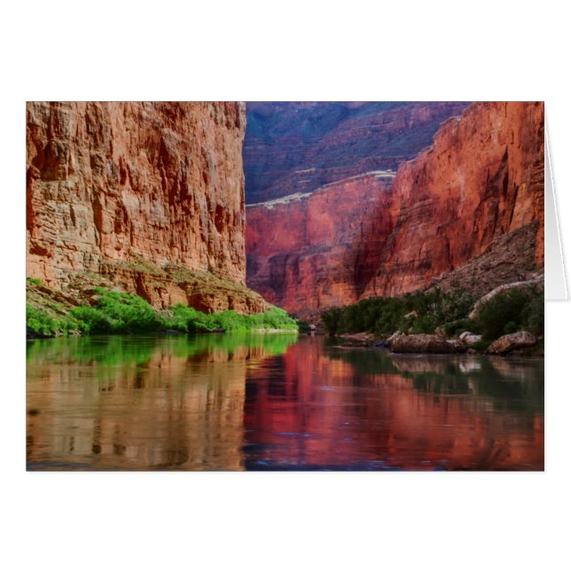 Coloradofloden i Grand Canyon, AZ Hälsningskort (Framsidan Horizontal)