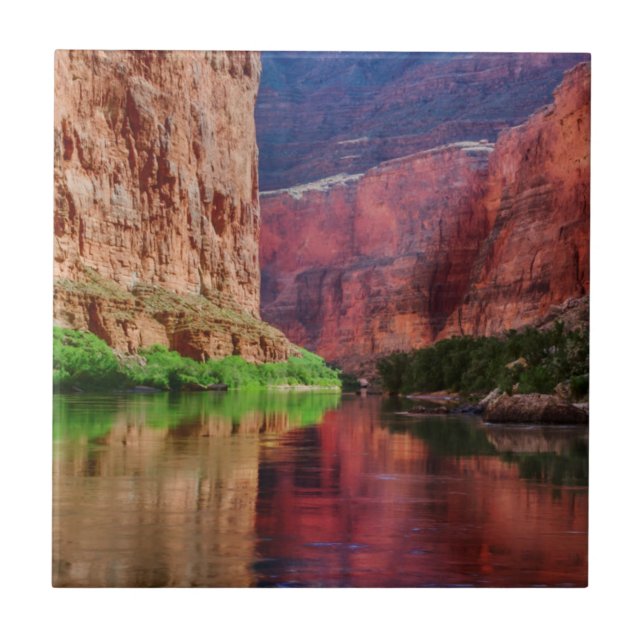 Coloradofloden i Grand Canyon, AZ Kakelplatta (Framsidan)