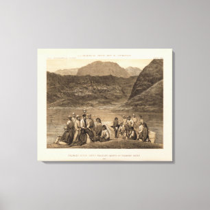 Coloradoflodenparty, diamantbäck canvastryck