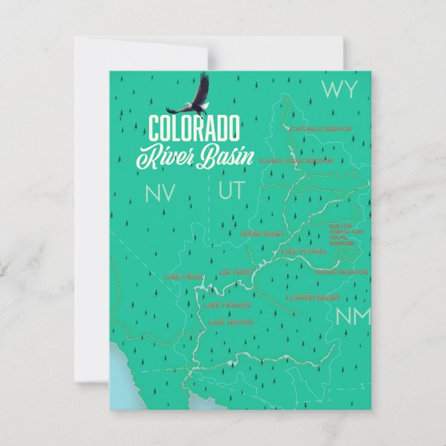 Coloradoflodens avrinningsområde vintagekarta (Framsida)