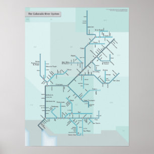Coloradoflodensystem 18" x 24", poster