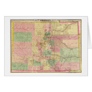 ColoradoPanoramic MapColorado Hälsningskort