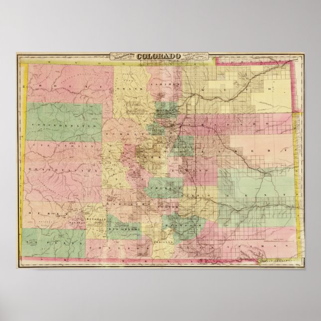ColoradoPanoramic MapColorado Poster (Framsidan)