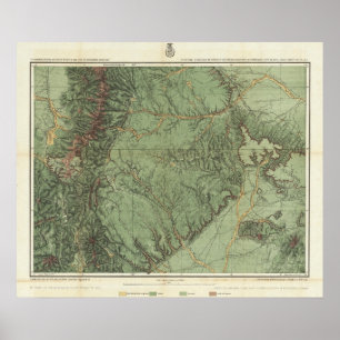 Colorados och New mexico ekonomiska egenskaper Poster