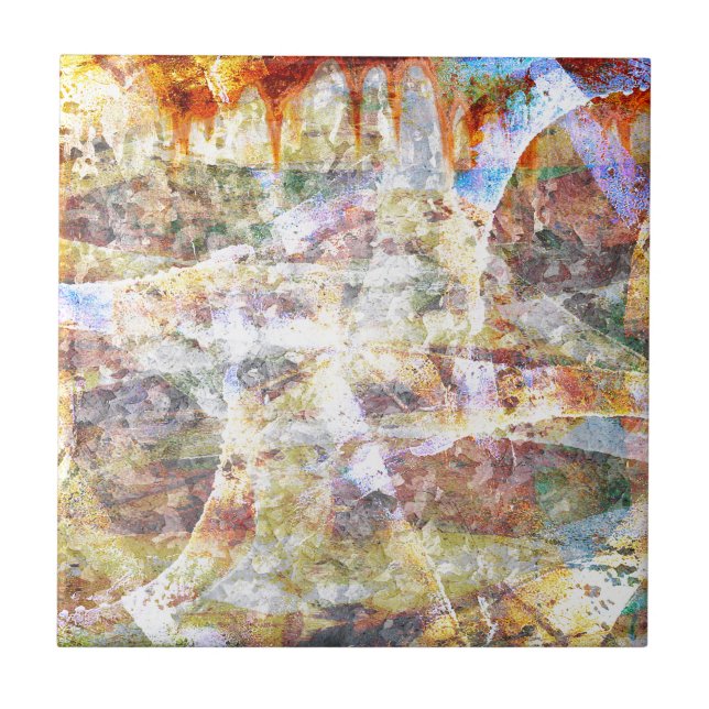 Colorberad grunge graffiti kakelplatta (Framsidan)