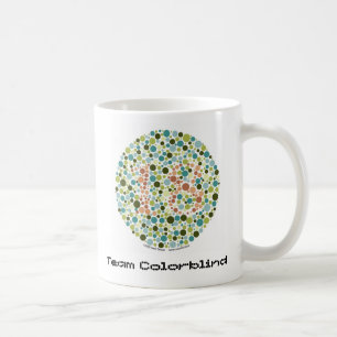 Colorblind kaffemugg för lag