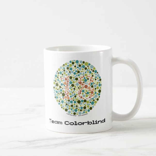 Colorblind kaffemugg för lag (Höger)