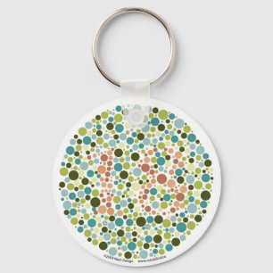 Colorblind testa Keychain Nyckelring