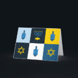 colorblock hebreiska hanukkah helgkort<br><div class="desc">"colorblock hebrew hanukkah ", "hanukkah menorah", "lycklig hanukkah", kanaluka, kanukah, hannukah, Hanukkah, "david-stjärna", "dreidel champion", "ful hanukkah"</div>