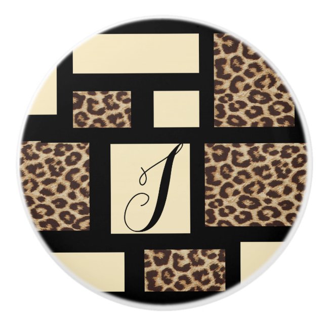 Colorblock Leopard Cheetah Skriv ut Bedroom Dresse Knopp (Framsidan)