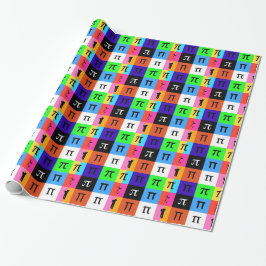 colorblock lycklig pi day presentpapper