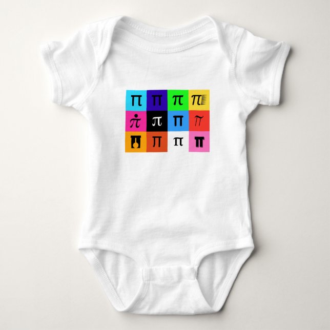 colorblock lycklig pi day tee shirt (Framsida)