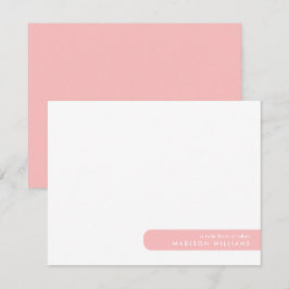 Colorblock Modern Minimalist Snyggt Note Card Anteckningskort