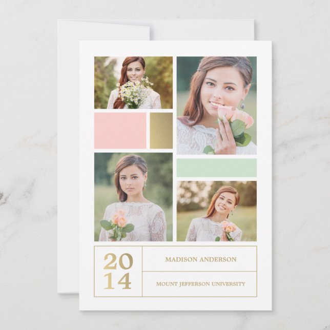 Colorblock | studentfestinbjudan inbjudningar (Framsida)