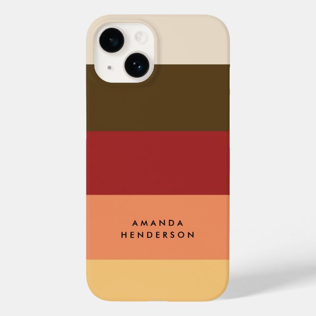 Colorblock Vågrät Rand Personlig Namn (Baksida)