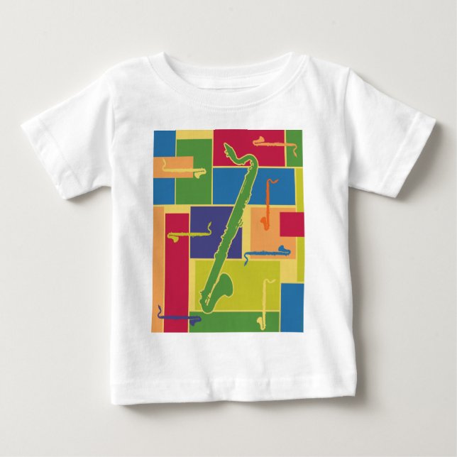 Colorblocks Baby Långärmad T Shirt (Framsida)