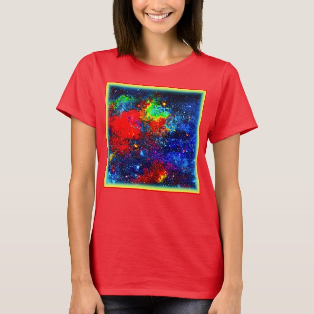 Colorburst Cosmos. Köp nu T Shirt (Framsida)