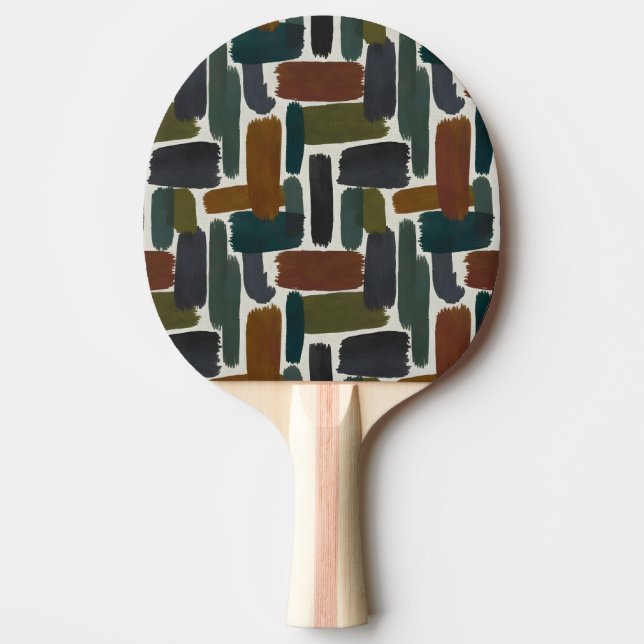 Colored brushstrokes in dark tones pingisracket (Framsidan)