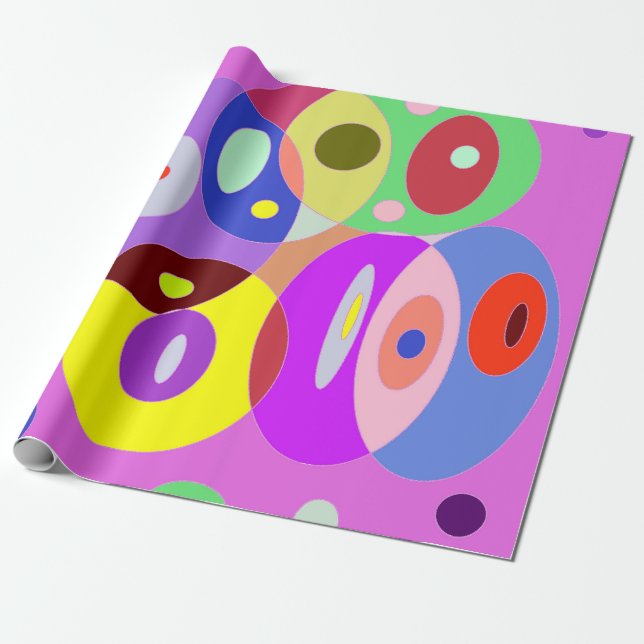 Colored Circles Presentpapper (Utrullad)