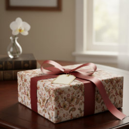 Colored paisley patterned wrapping paper presentpapper