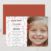 Colored Party Confetti Birthday Party Time Photo
