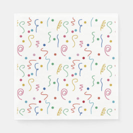 Colored Party Confetti Pattern Pappersservett