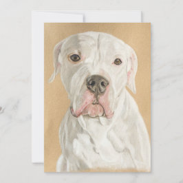 Colored pencil of dog julkort