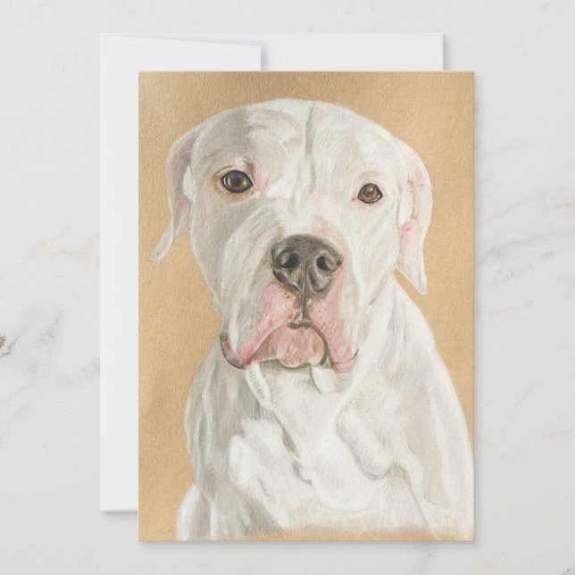 Colored pencil of dog julkort (Framsida)
