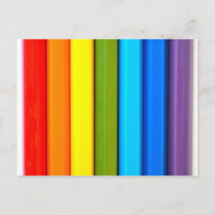 Colored Pencils postcard Vykort