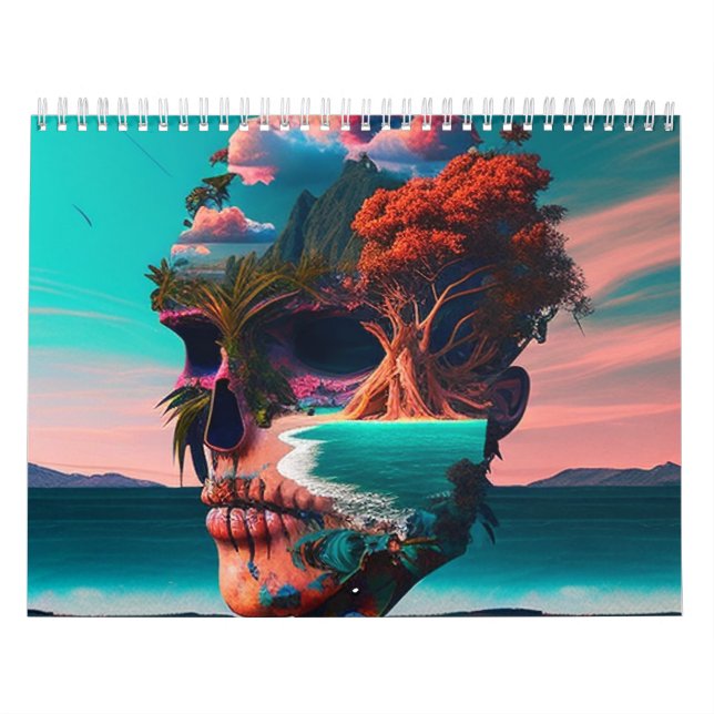 Colored skull head kalender (Omslag)