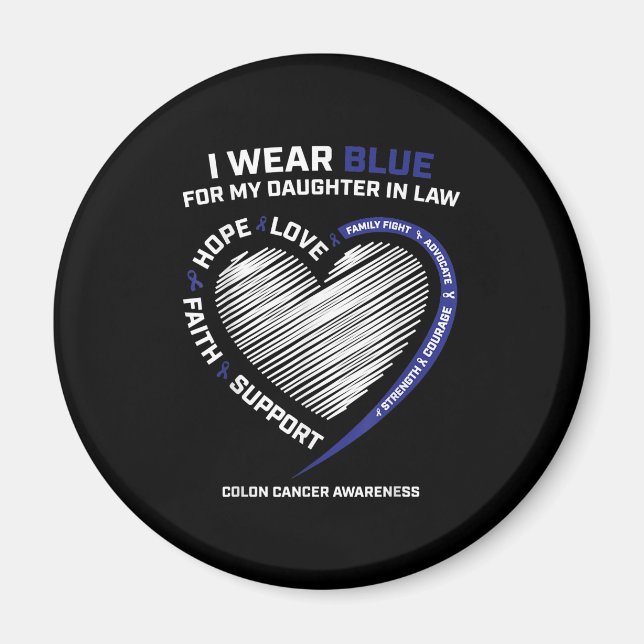 Colorektal dotter i juridik, Colon Awareness Magnet (Framsidan)