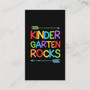 Colorent Kindergarten Sten Education Kids Lärare Visitkort