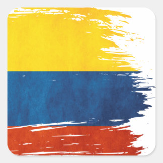 Colores de Colombia Fyrkantigt Klistermärke