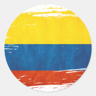 Colores de Colombia Runt Klistermärke