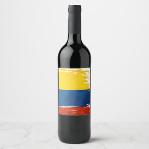 Colores de Colombia Vinflaska Etikett