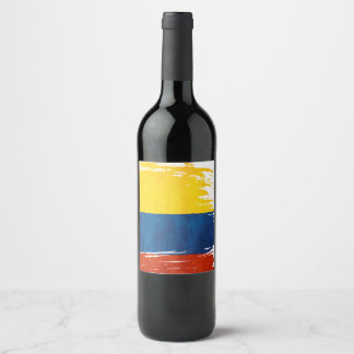 Colores de Colombia Vinflaska Etikett