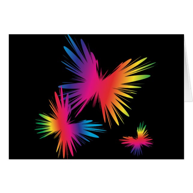 ColorFly-1 Hälsningskort (Framsidan Horizontal)