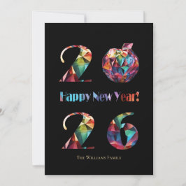 Colorful 2026-Happy New Years!- Julkort