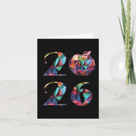 Colorful 2026-New Years- Helgkort