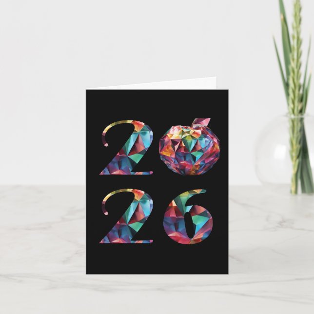 Colorful 2026-New Years- Helgkort (Framsida)