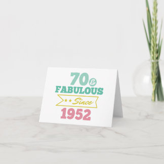 colorful 70 and fabulous since 1952 tack kort