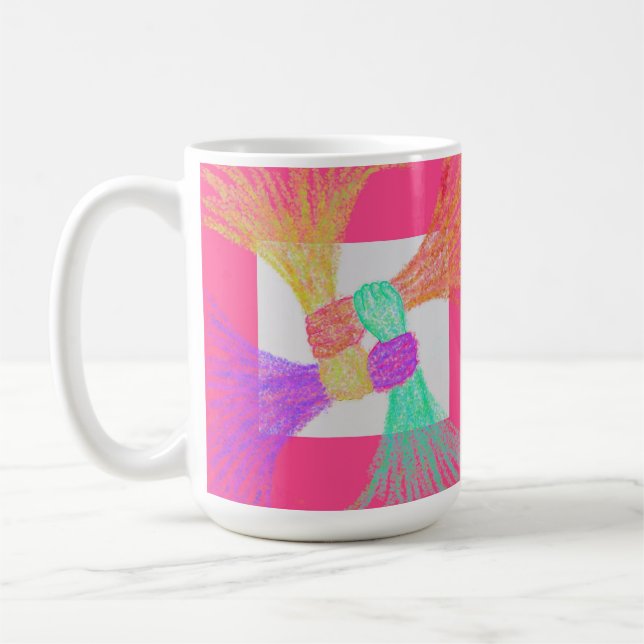 Colorful Abstract Coffee Mug Kaffemugg (Vänster)