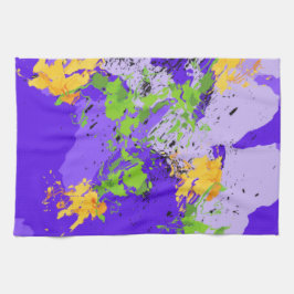 Colorful abstract energy wave kökshandduk
