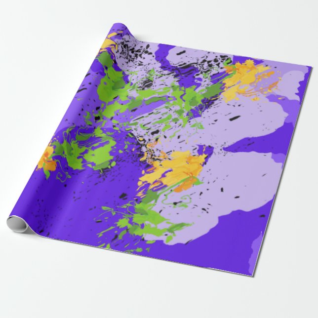 Colorful abstract energy wave presentpapper (Utrullad)