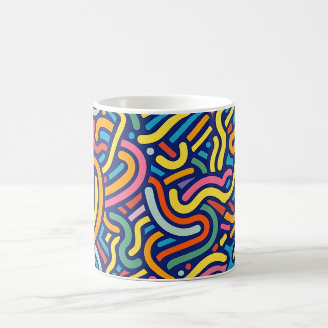 Colorful Abstract Flow Mug Kaffemugg (Center)