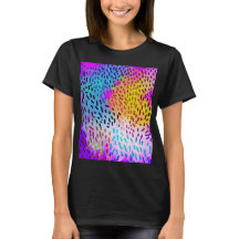 Colorful Abstract Leopard Silhouette T-Shirt