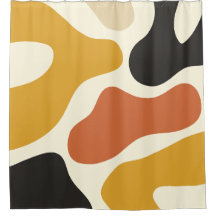 colorful Abstract mustard Black And White