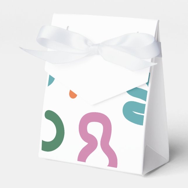 Colorful Abstract Shapes Pattern Presentaskar (Framsidan Sidan)